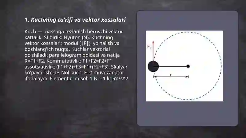Kuch.Kuch va inersiya momenti 3