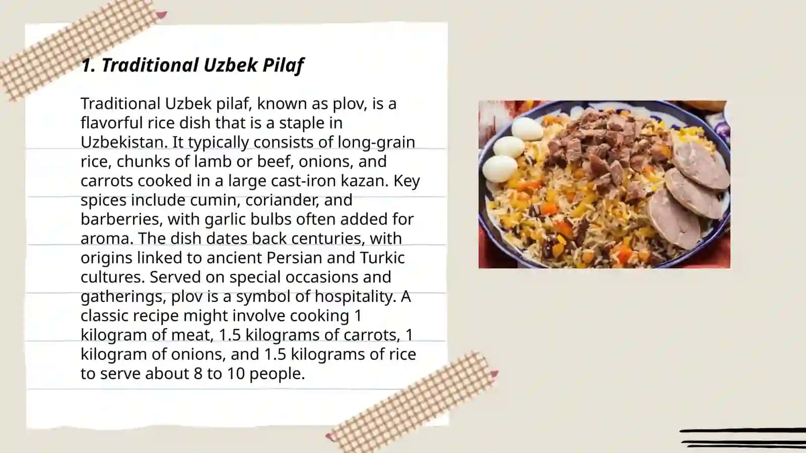 Traditional Uzbek Pilaf Recipe 3