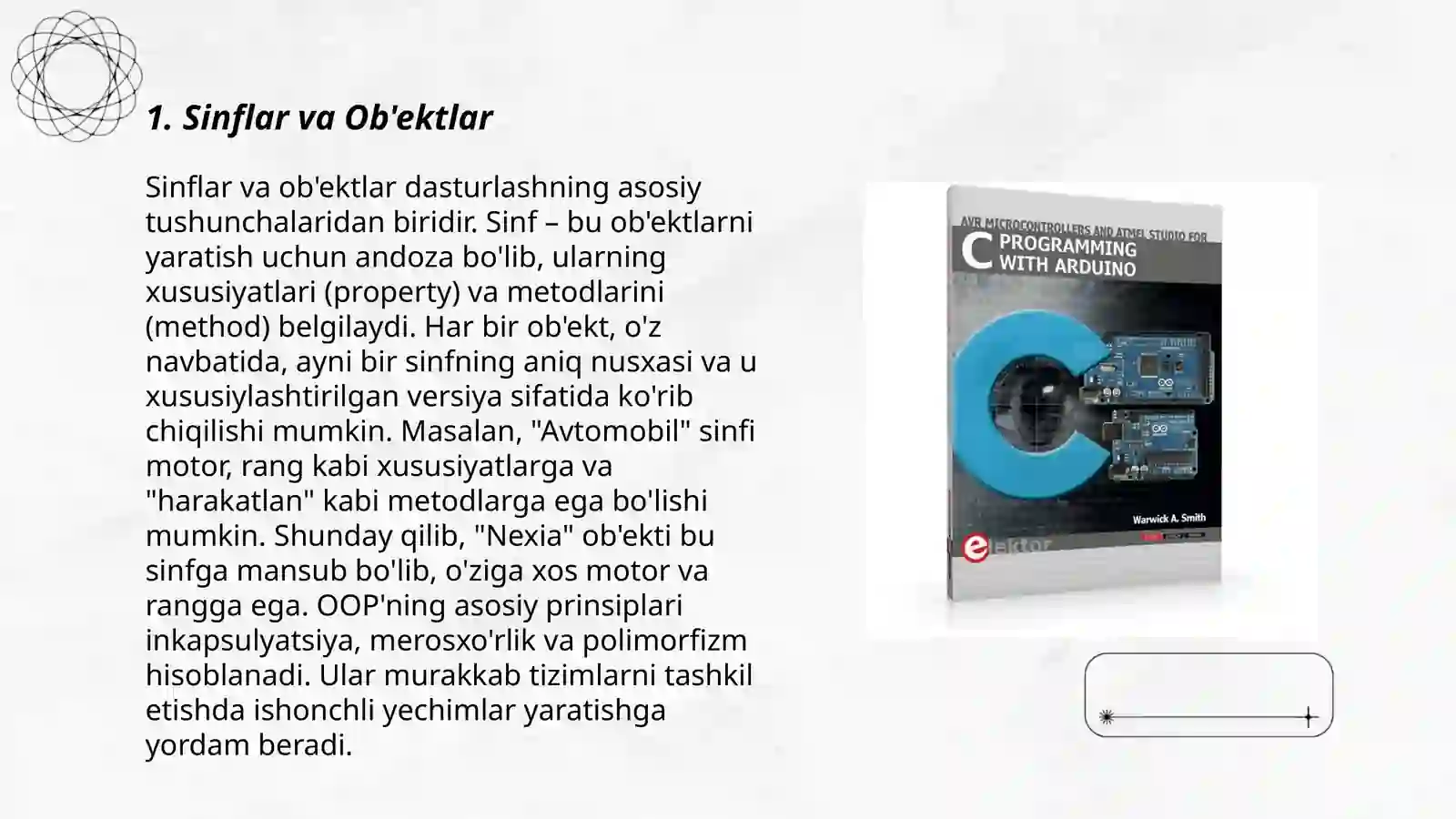 Sinflar va Ob'ektlar 3