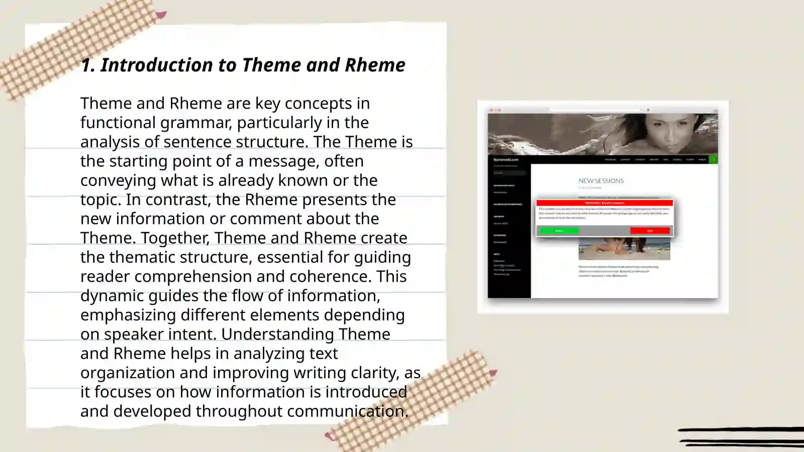 Introduction to Theme and Rheme 3