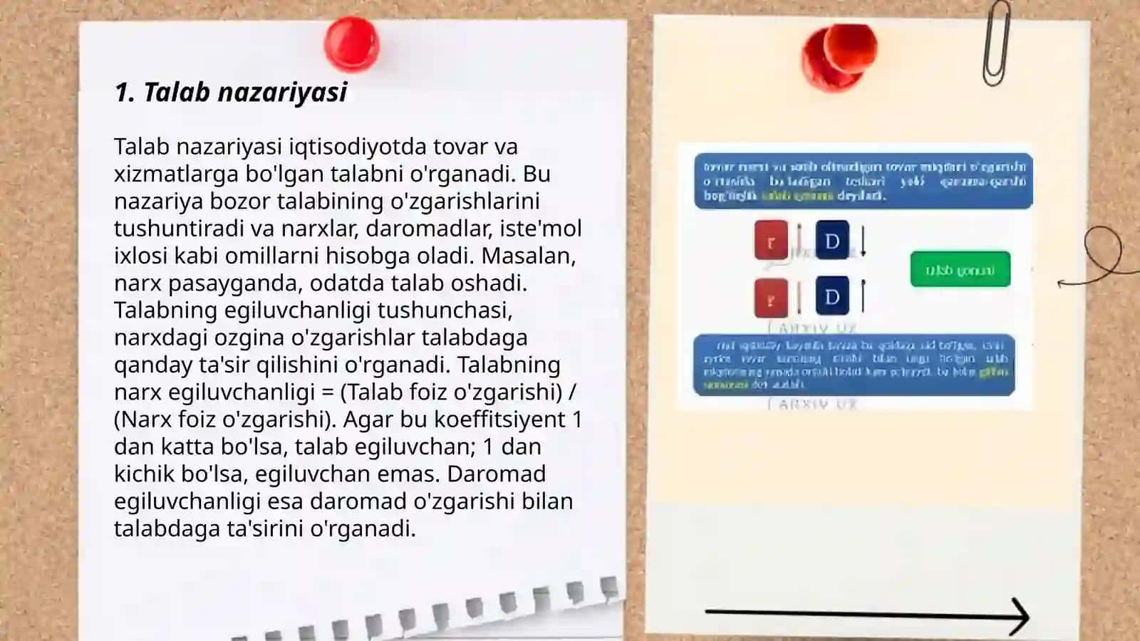 Talab va taklif nazarivasi. Bozor muvozanati 3
