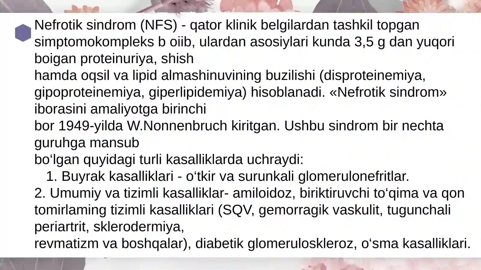 Nefrotiksindrom 3
