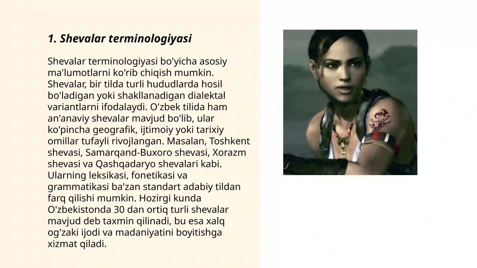 Shevalar leksikasi 3