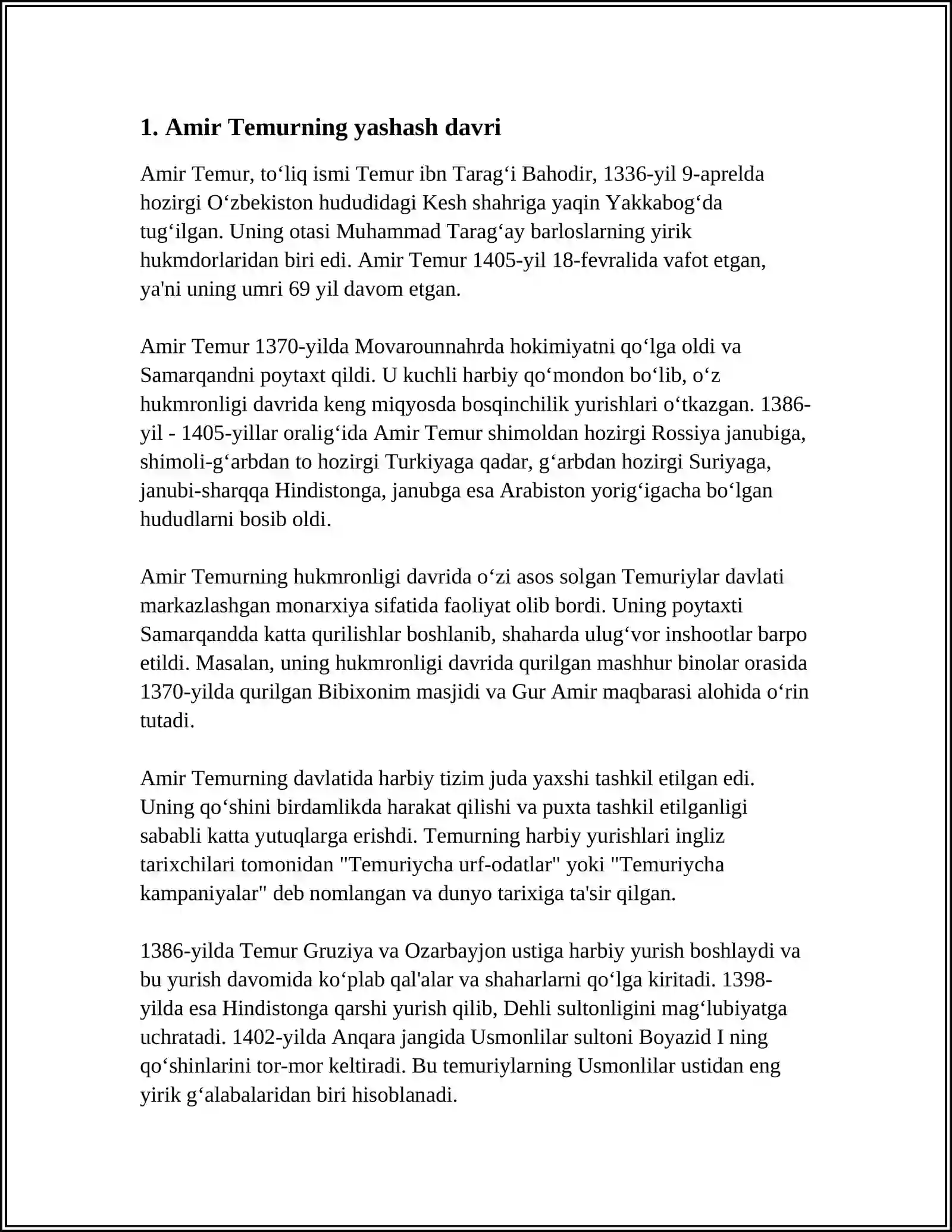 AMIR TEMUR BUYUK SARKARDA 3