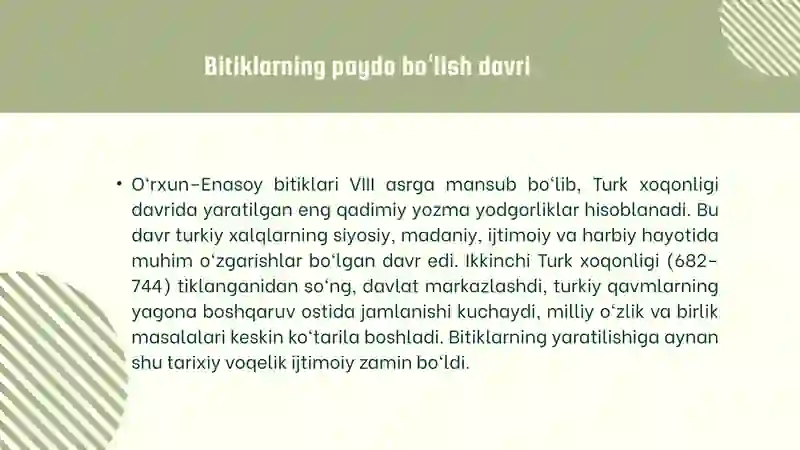 H.BOLTABOYEVNING “ADABIY-ESTETIK TAFAKKUR TARIXI” 1-KITOBIDAN “O‘RXUN ENASOY OBIDALARIDA ADABIY-EST 3