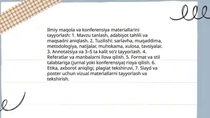 Ilmiy tadqiqot natijalarini rasmiylashtirish va hayotga tatbiq etish 3