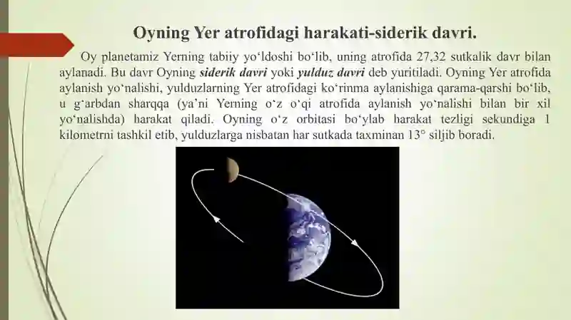 Oyning harakati va fazalari.Quyosh va oy tutilishlari.  Teleskoplar va  ularning xarakteristikalari  mavzusiga doir masalalar yechish va ularni yechish metodikasi 3