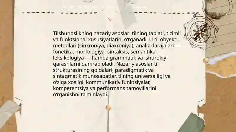 Tilshunoslik va uning bo‘limlari 3