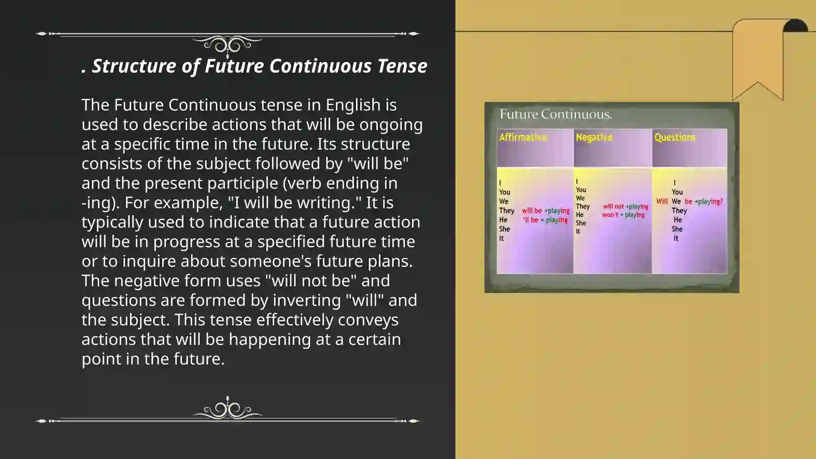 Future continuous tense 3