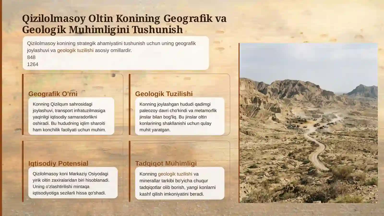 Qizilolmasoy oltin koni va ma'danli maydoni geologiyasi 3