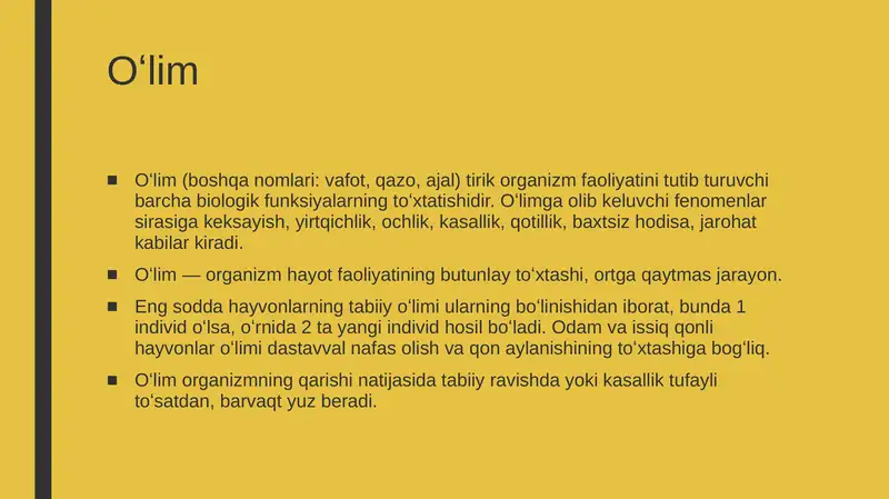 Oʻlim haqida tushuncha 3