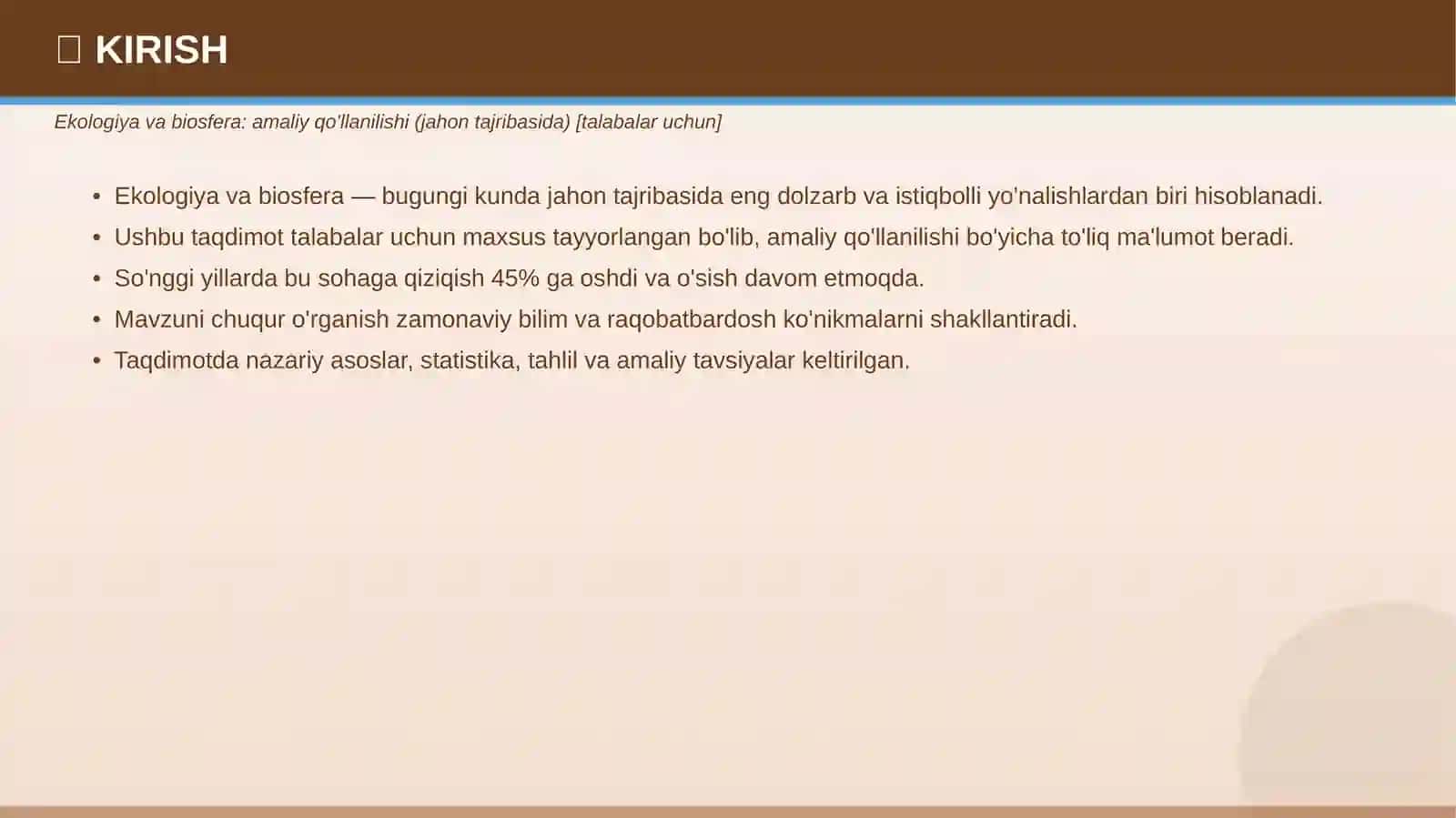 EKOLOGIYA VA BIOSFERA 3