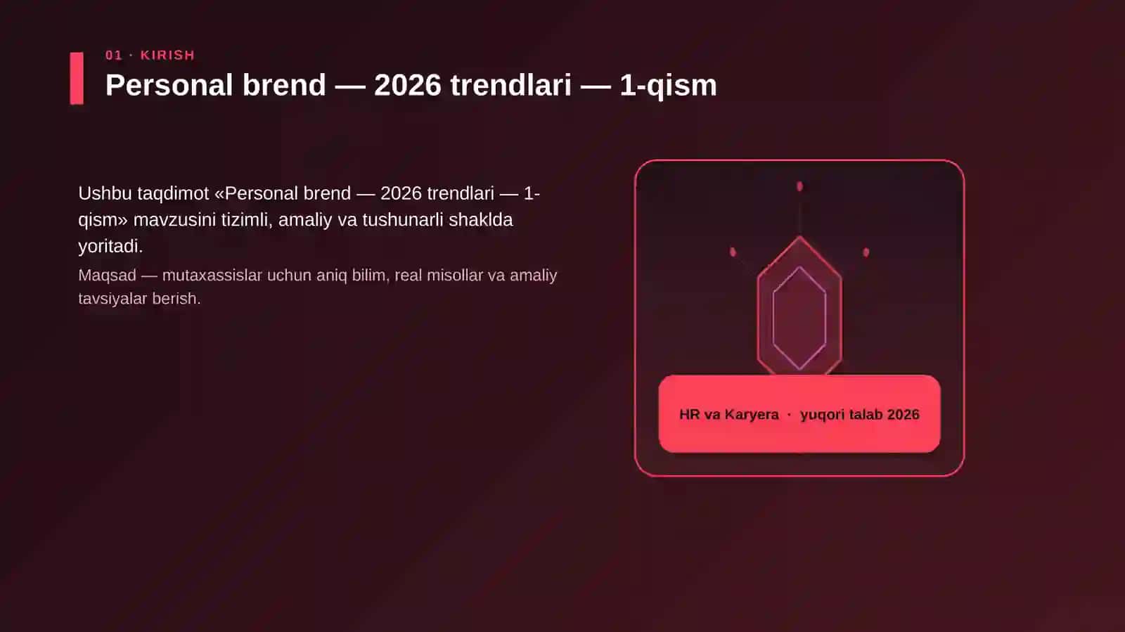 Personal brend — 2026 trendlari — 1-qism 3