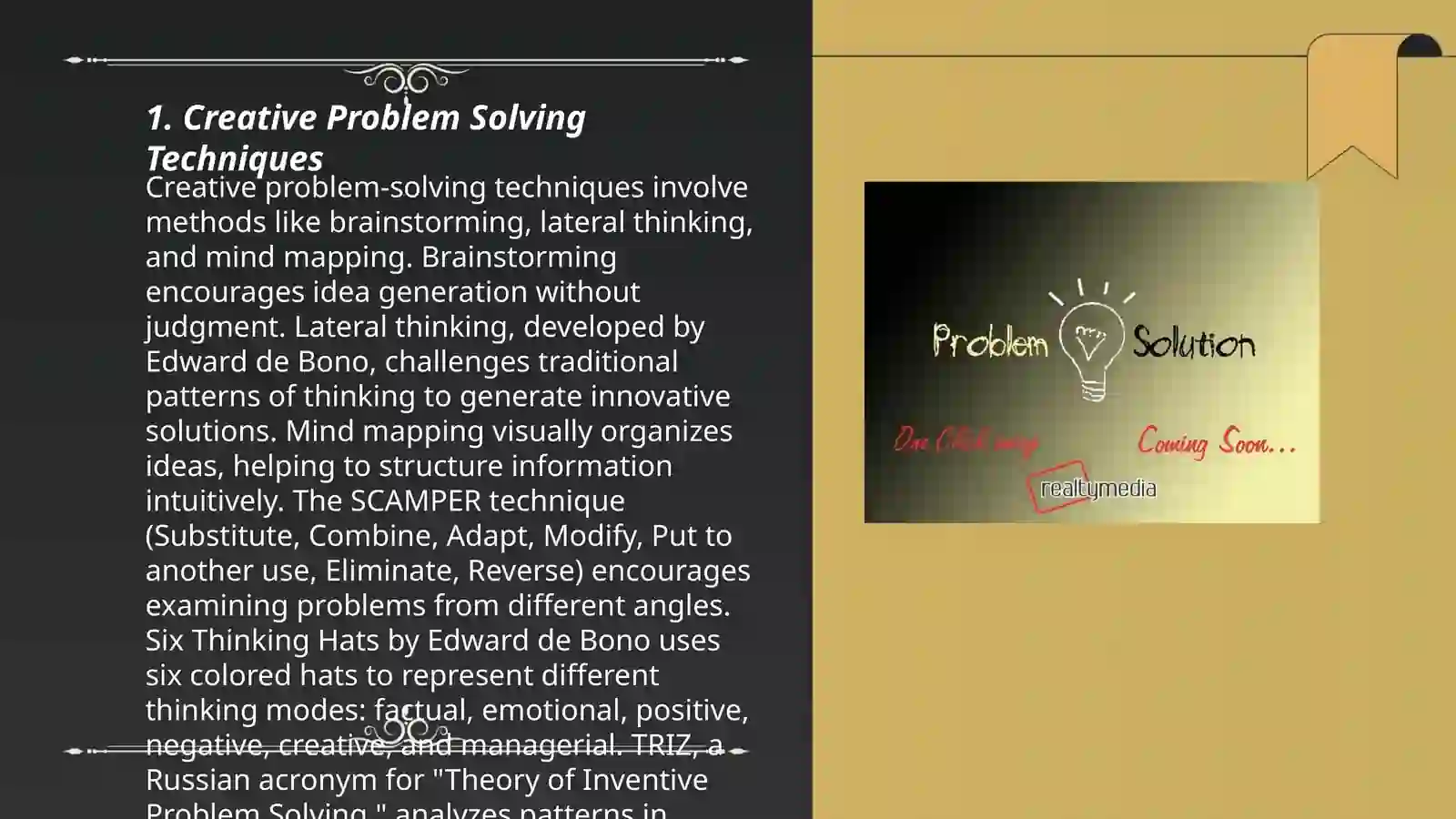 Creative Problem Solving Techniques 3