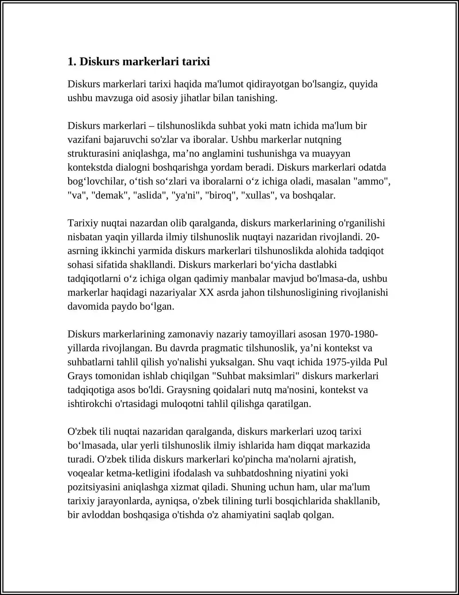 DISCOURSE MARKERS 3