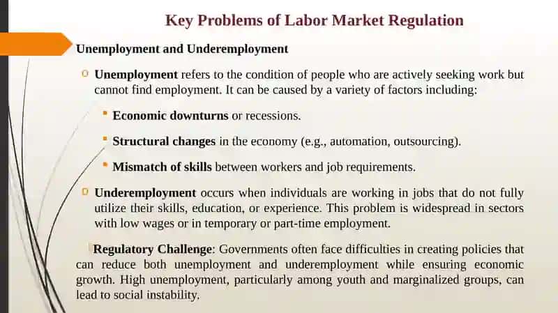 REGULATION OF THE LABOR MARKET AND EMPLOYMENT 3
