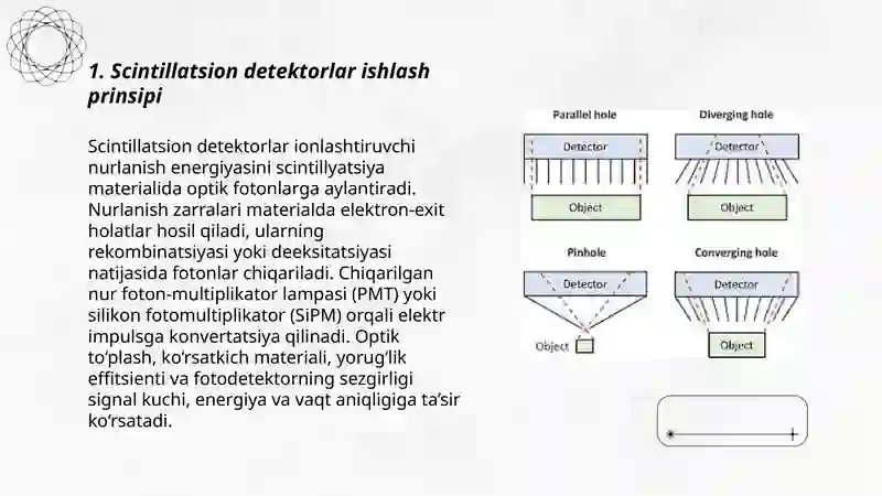Scintillatsion va yarimo‘tkazgichli detektorlar farqlari 3