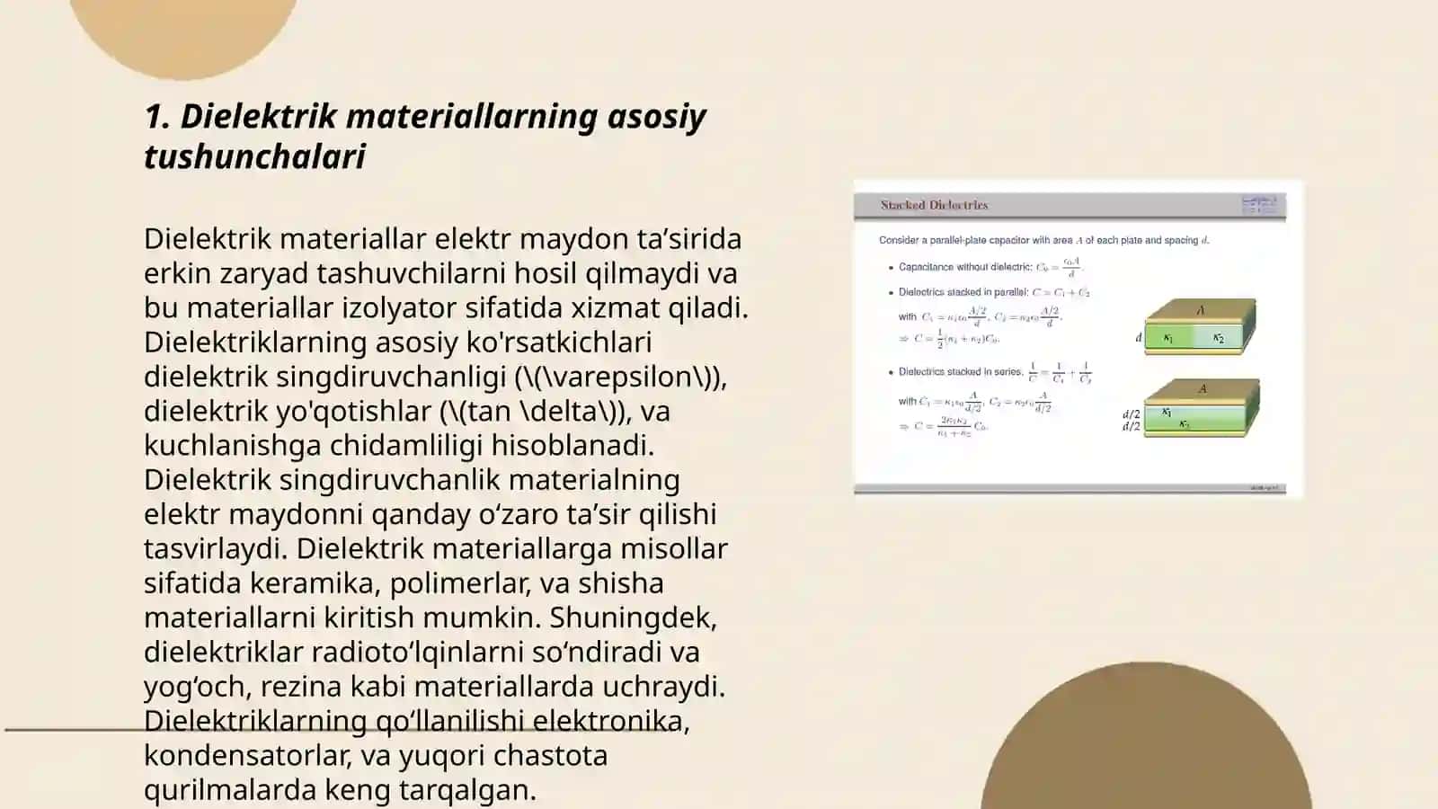 Dielektrik materiallarning yangi tarkibi va turlari 3