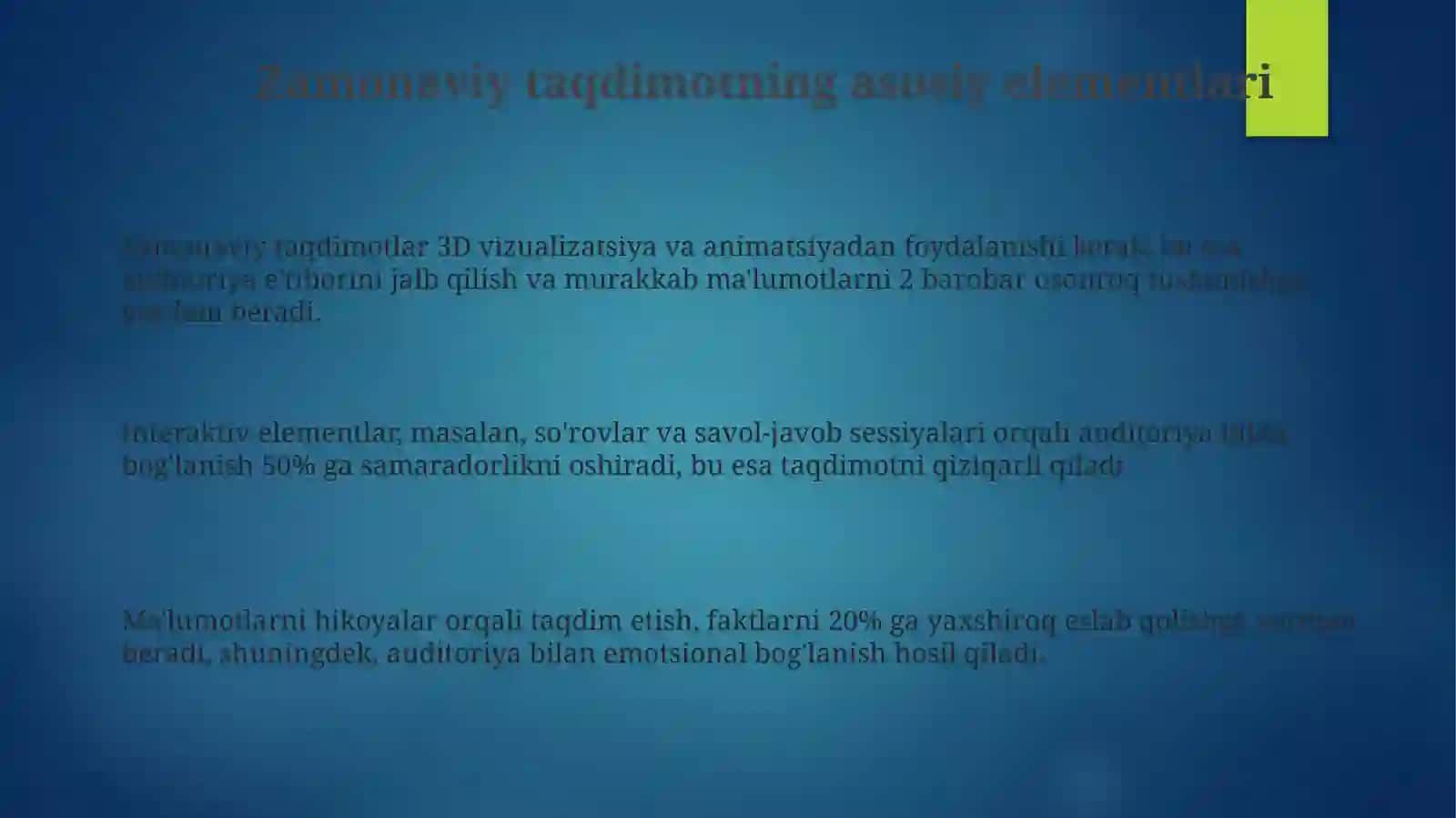 Zamonaviy taqdimot yaratish 3