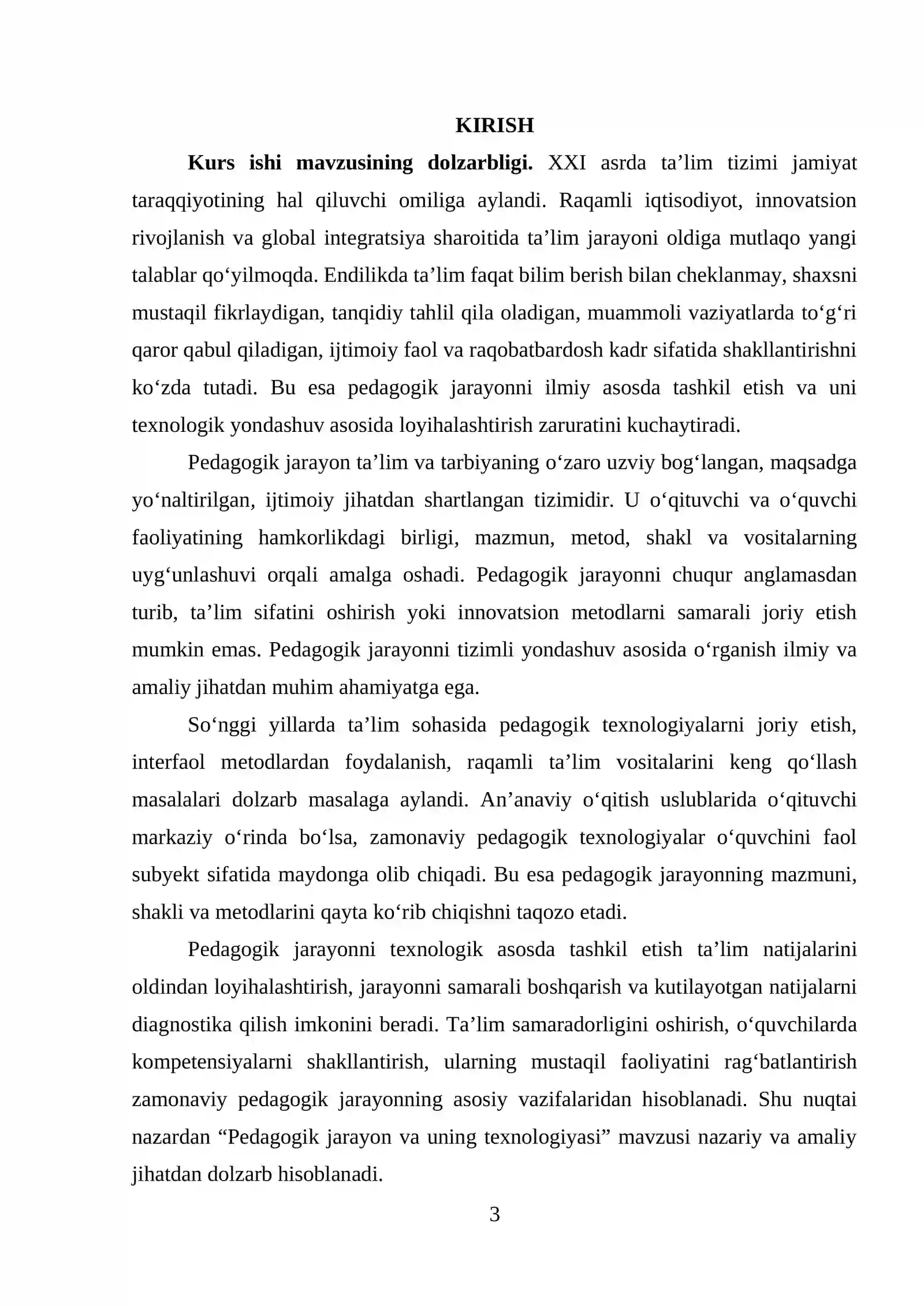 Pedagogik jarayon va uning texnologiyasi 3