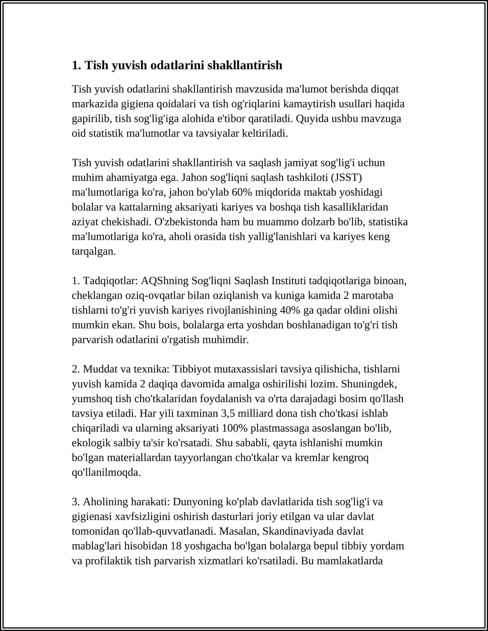 TURAR JOYNING GIGIYENIK AHAMIYATI 3