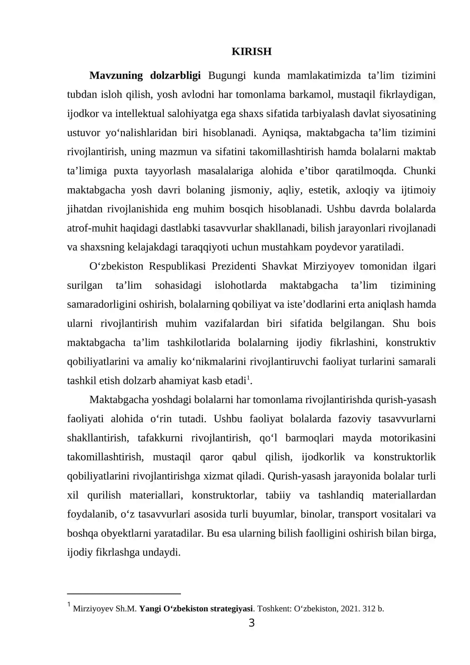MAKTABGACHA TA'LIM XUSUSIY METODIKASI FANIDAN 3