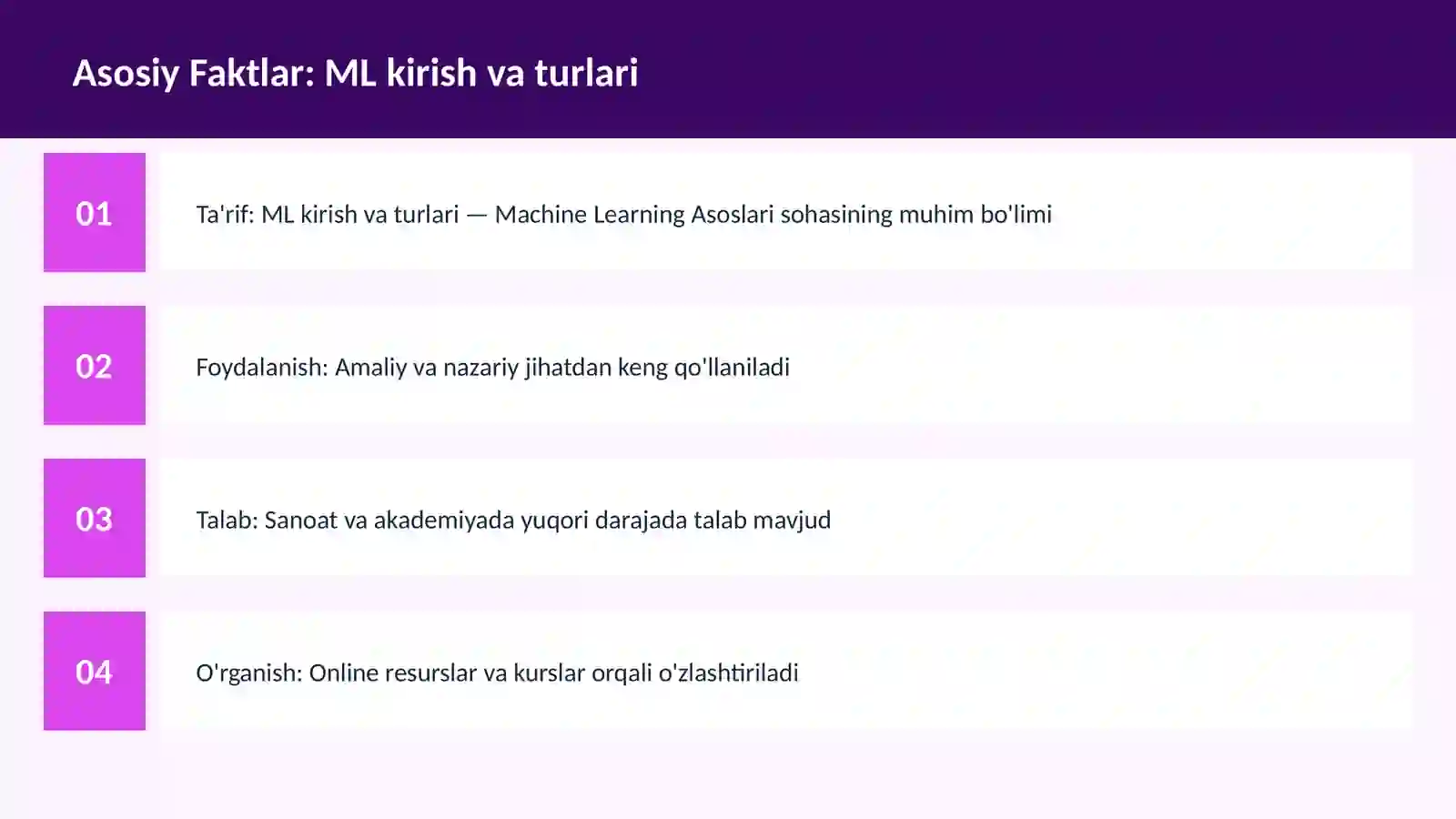 ML kirish va turlari 3