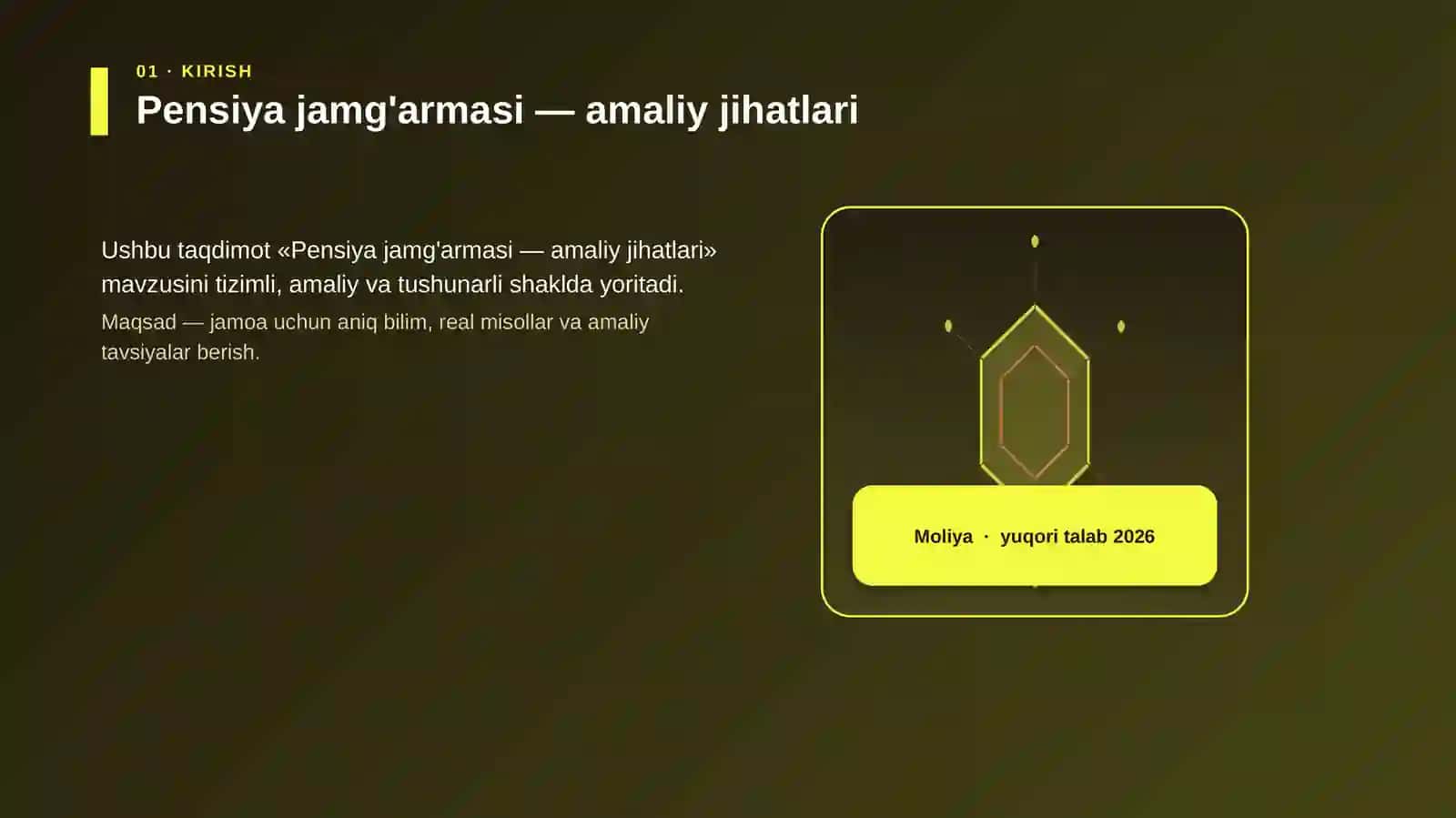 Pensiya jamg'armasi — amaliy jihatlari 3