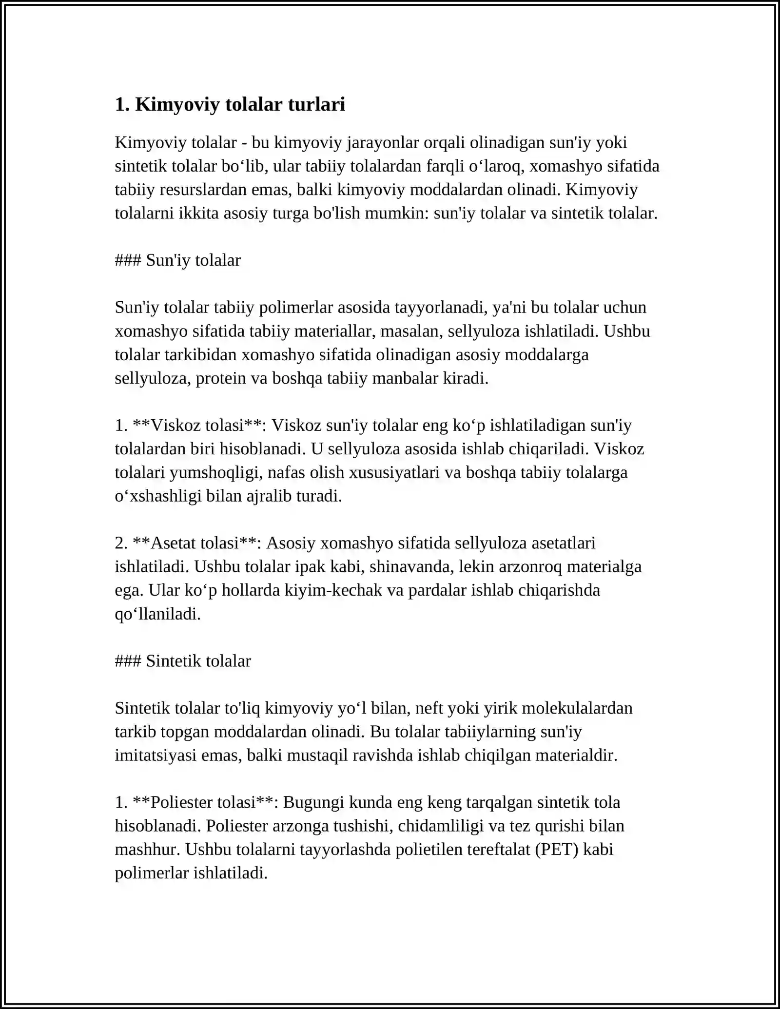KIMYOVIY TOLALARNING ASSORTIMENTI BO'YICHA INTERNET MA'LUMOTIDAN FOYDALANISH 3
