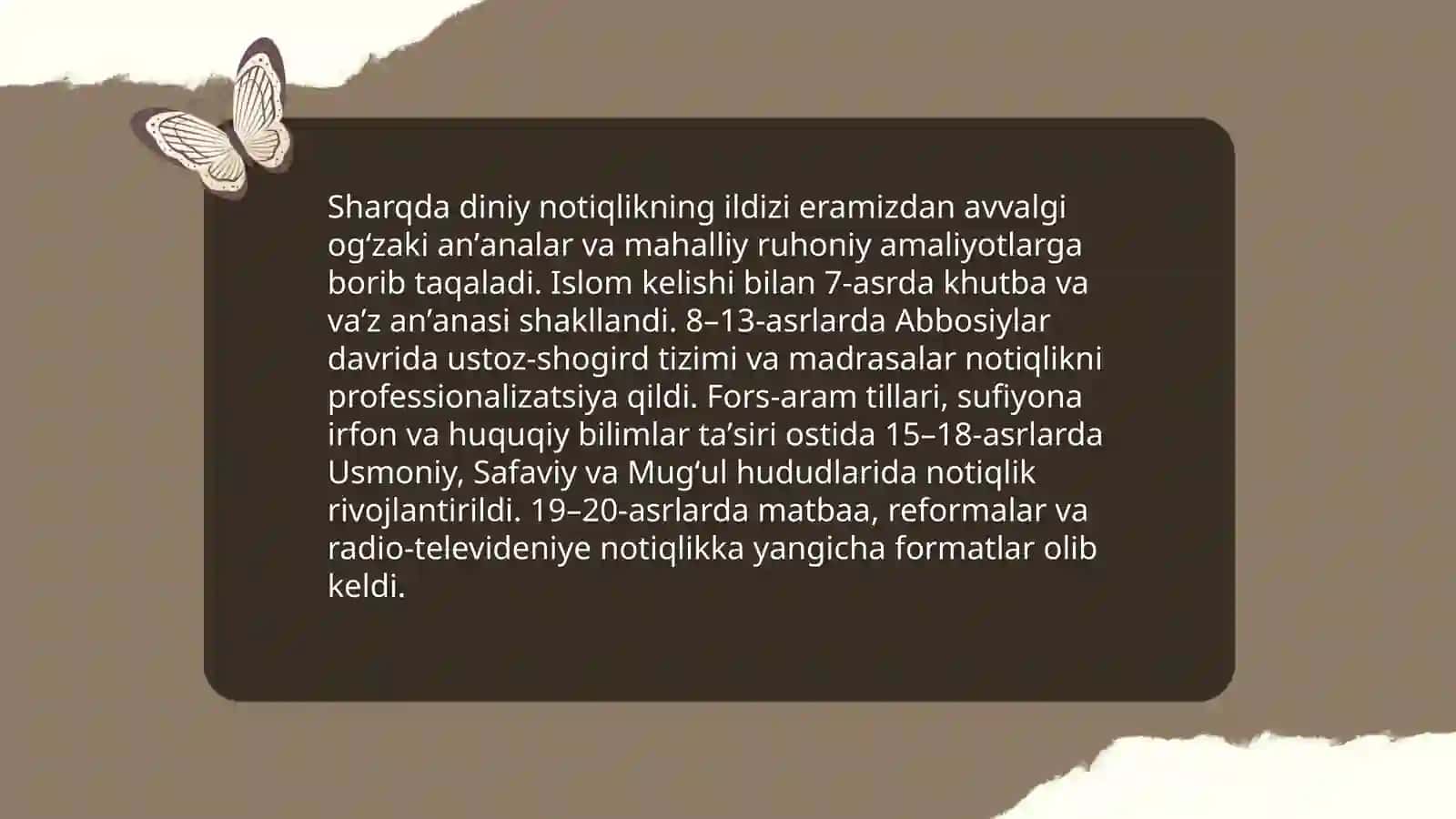 Sharqda diniy notiqlik 3