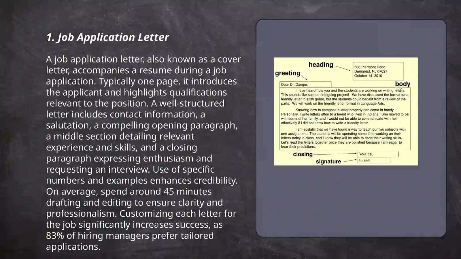 Job Application Letter 3