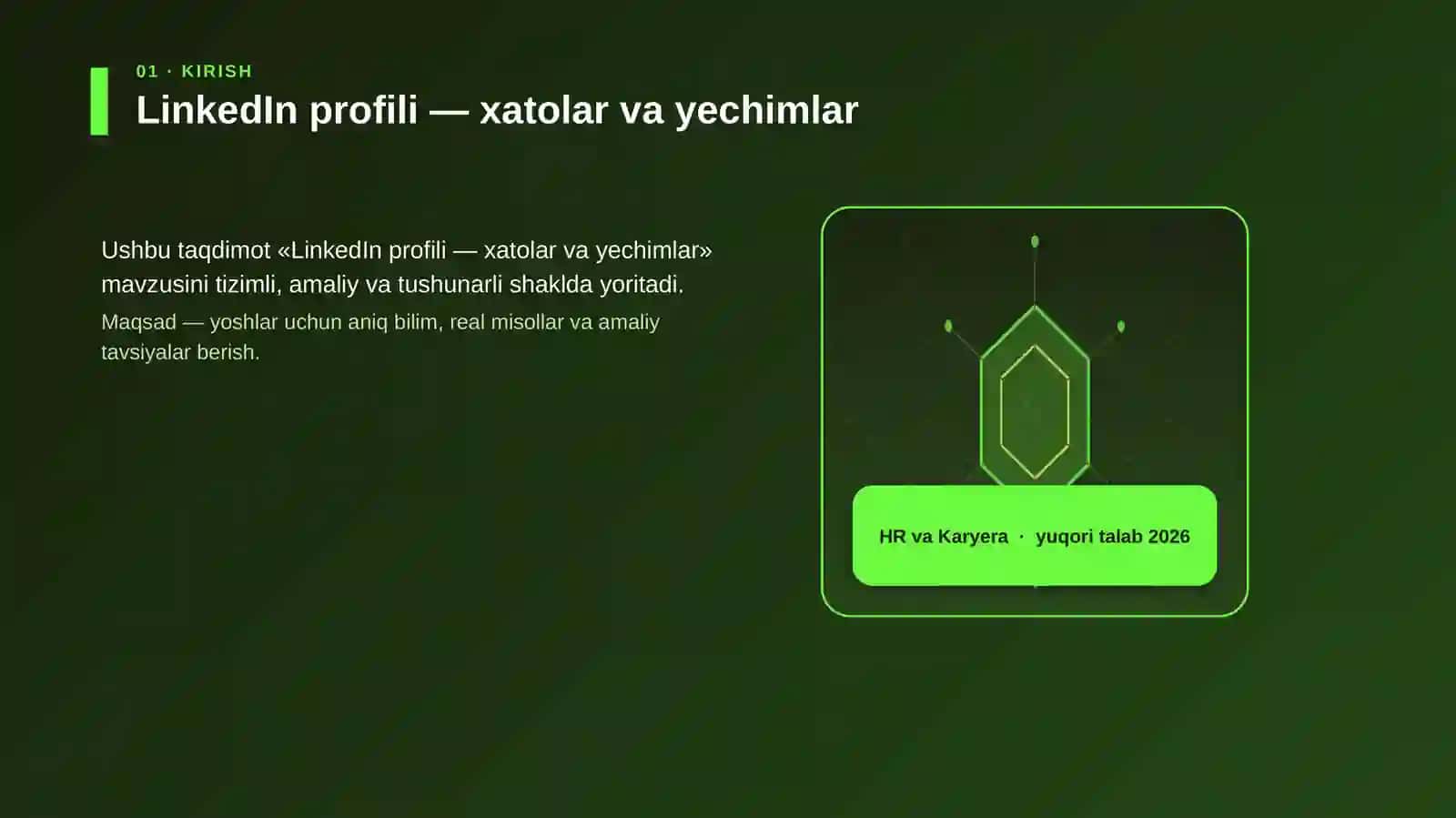 LinkedIn profili — xatolar va yechimlar 3