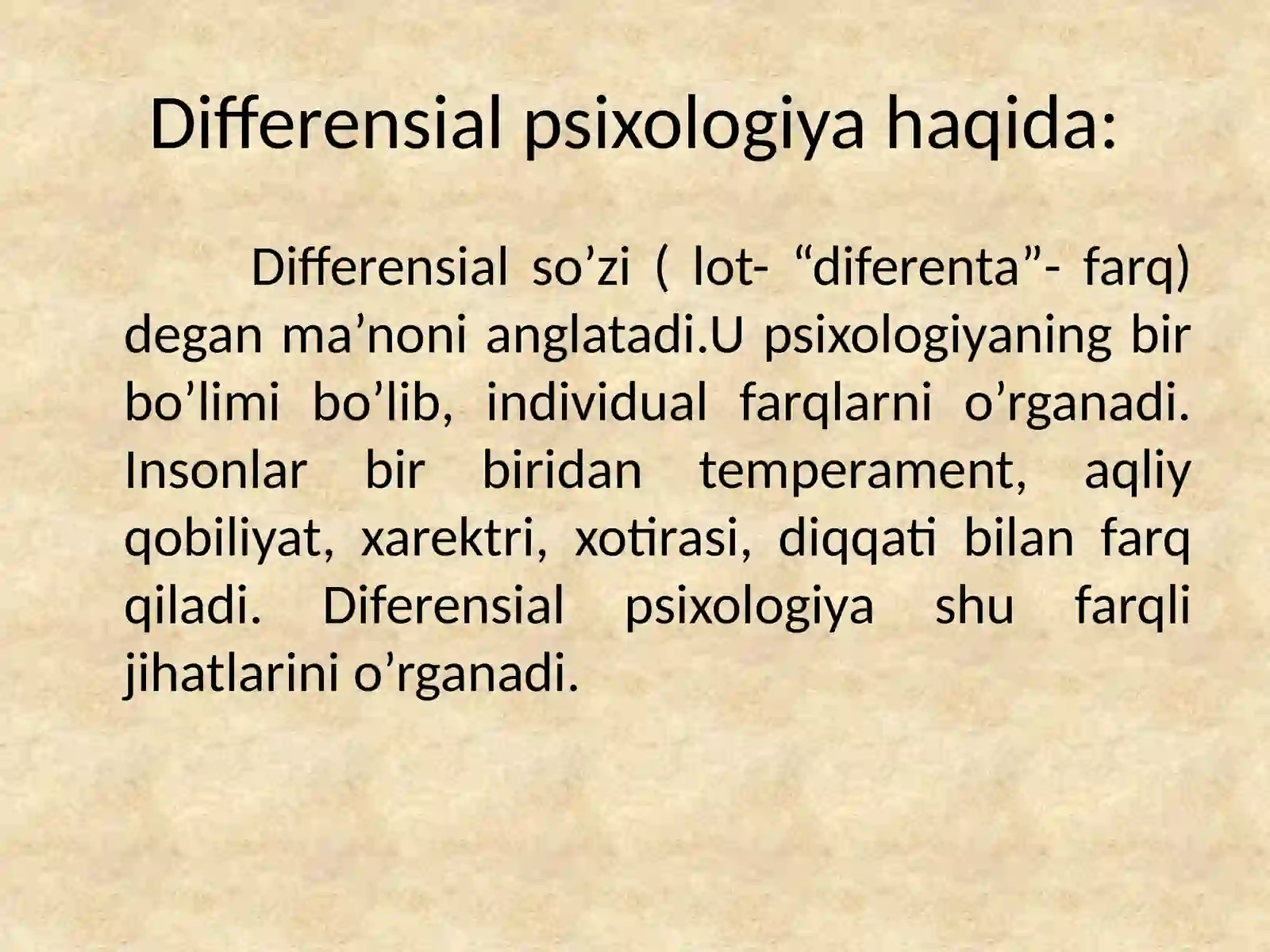 Differensial psixologiya 3