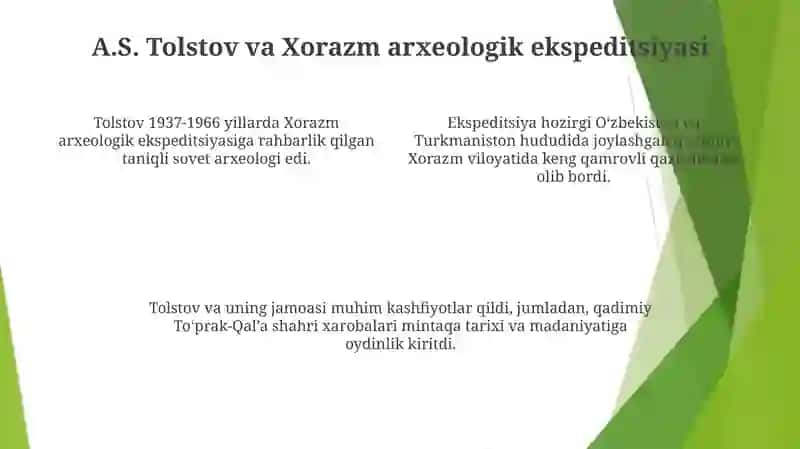 Qadimgi Xorazm Arxeologik Ekspeditsiyasi Tadqiqotlari 3