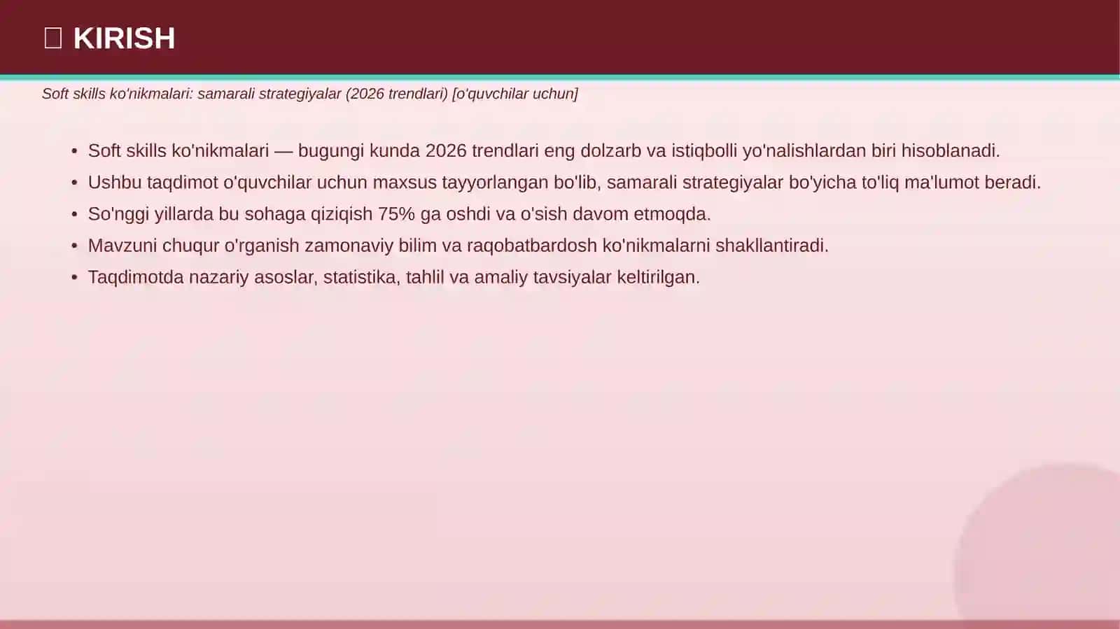 Soft skills ko'nikmalari: samarali strategiyalar (2026 trendlari) 3