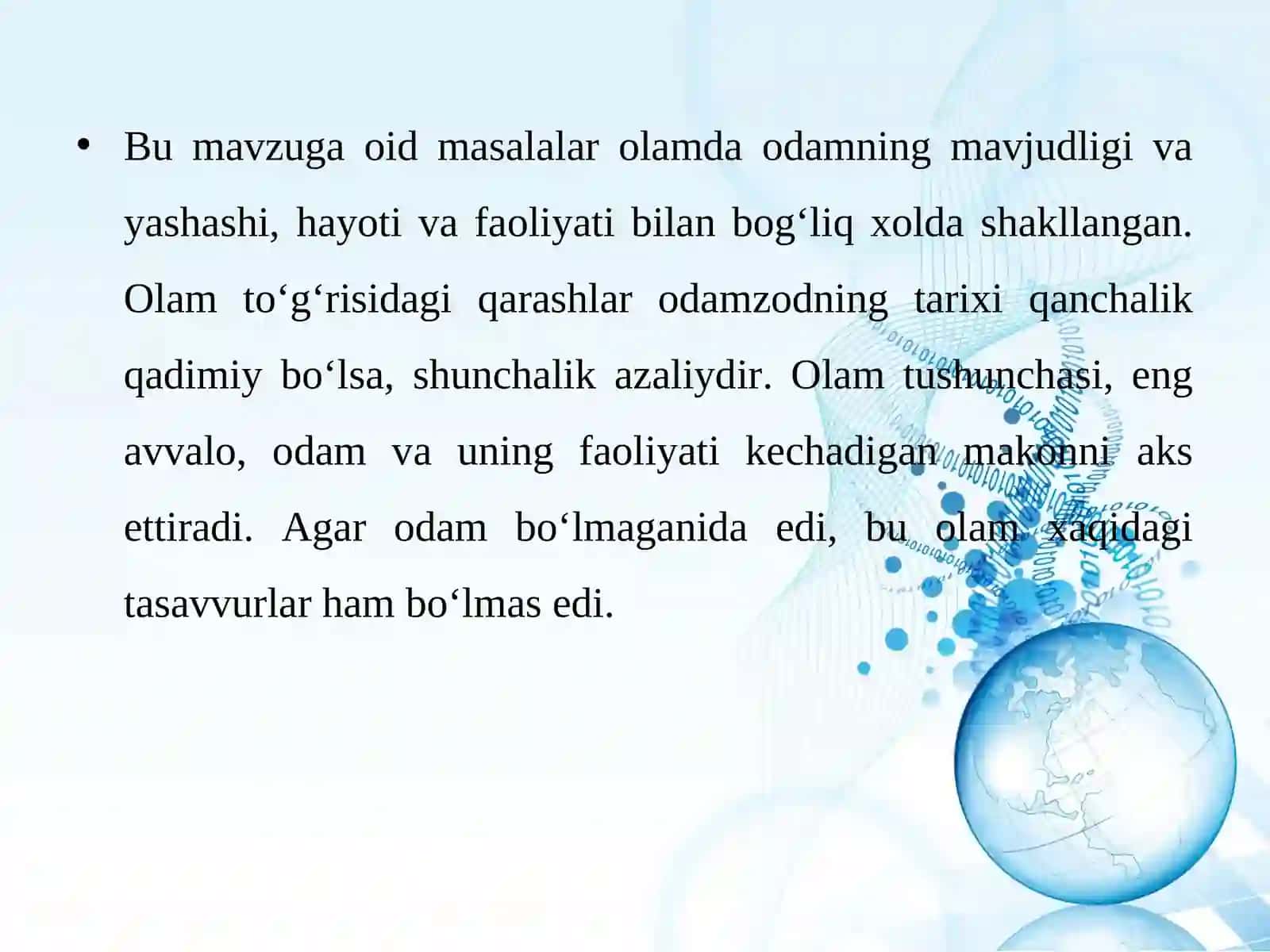 Borliq falsafasi (Ontologiya) 3