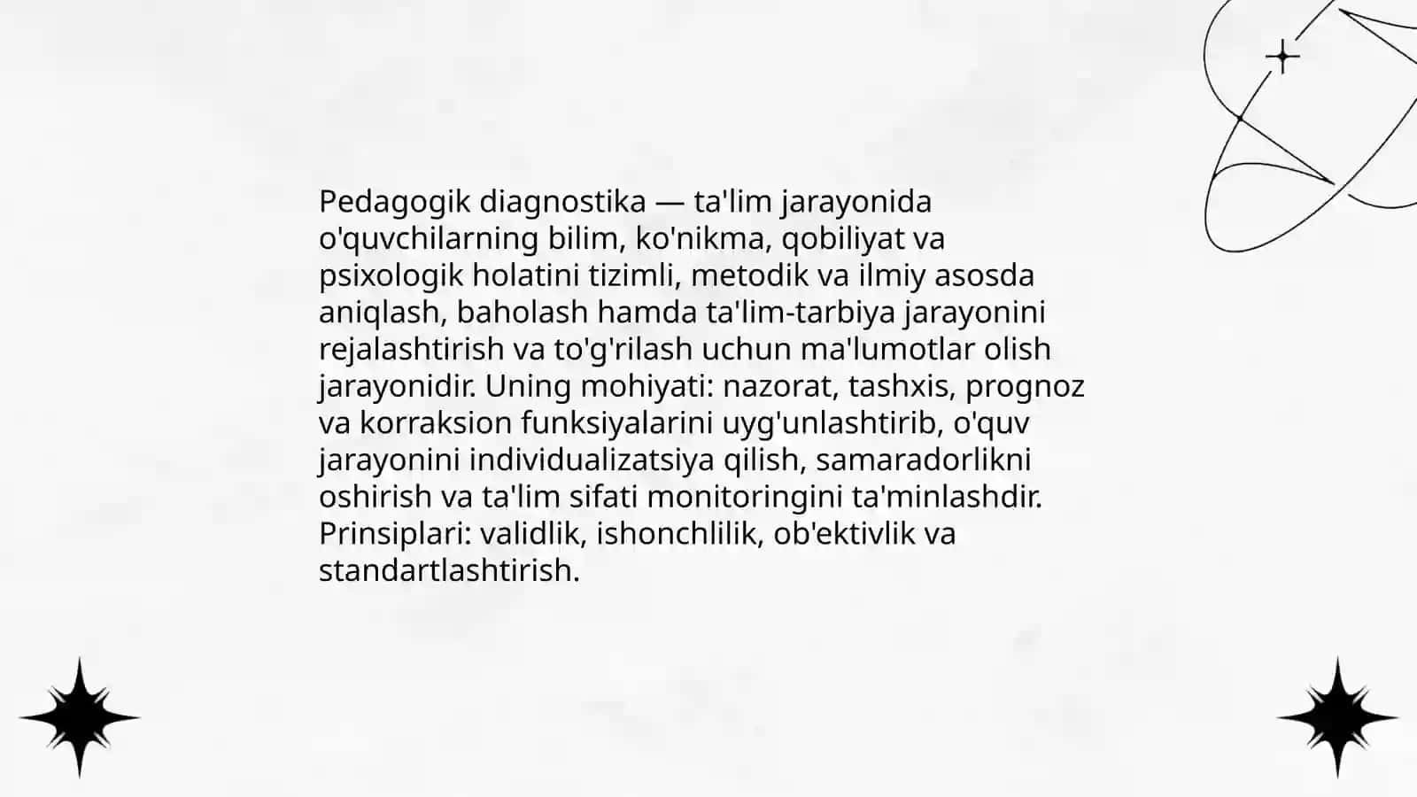 Pedagogik diagnostika tushunchasi 3