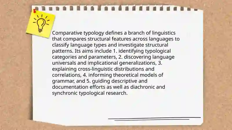 Comparative typology and its major distinctive features 3