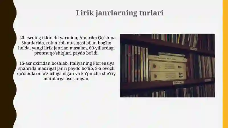Lirik tur janrlari 3