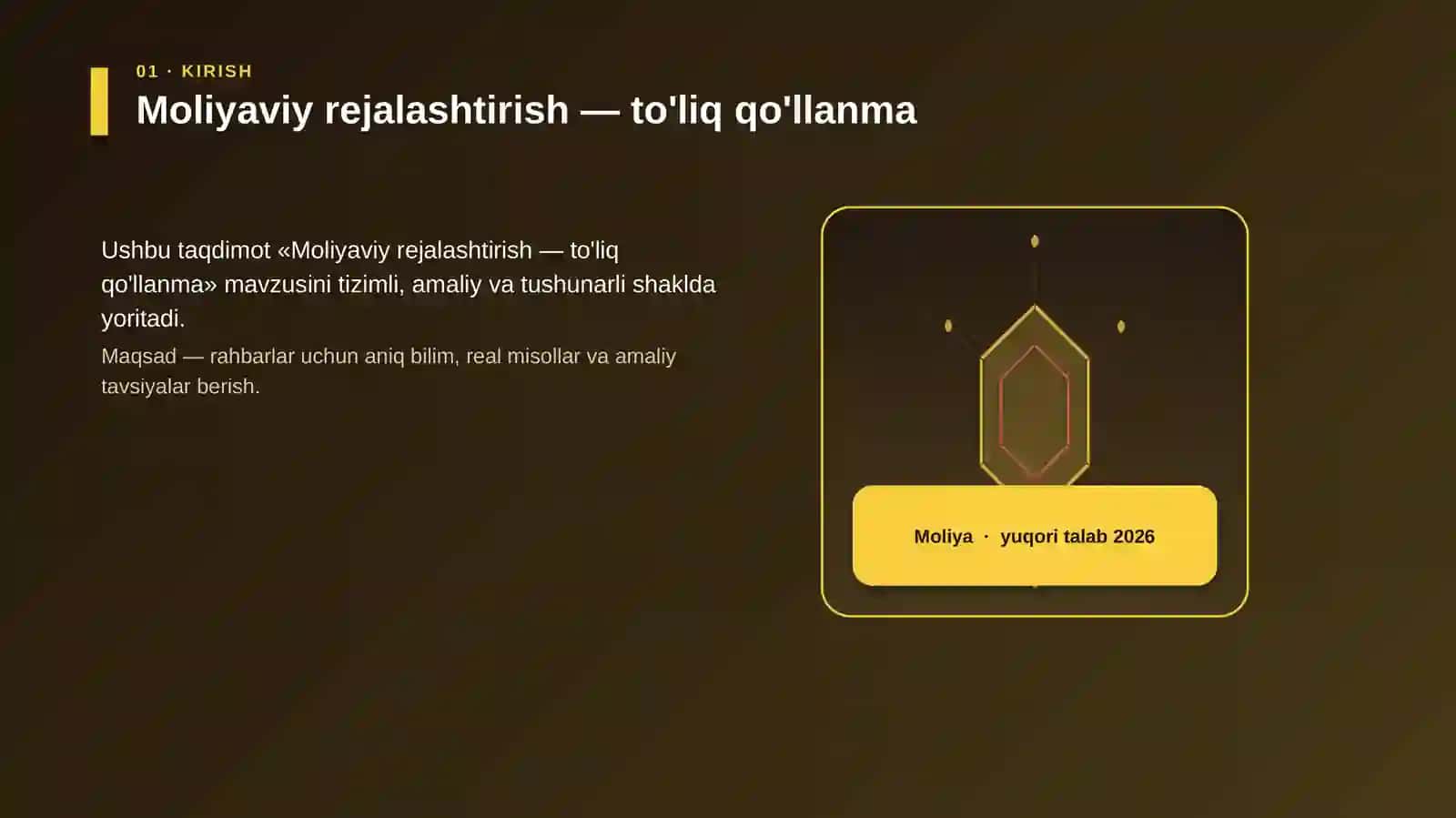 Moliyaviy rejalashtirish — to'liq qo'llanma 3