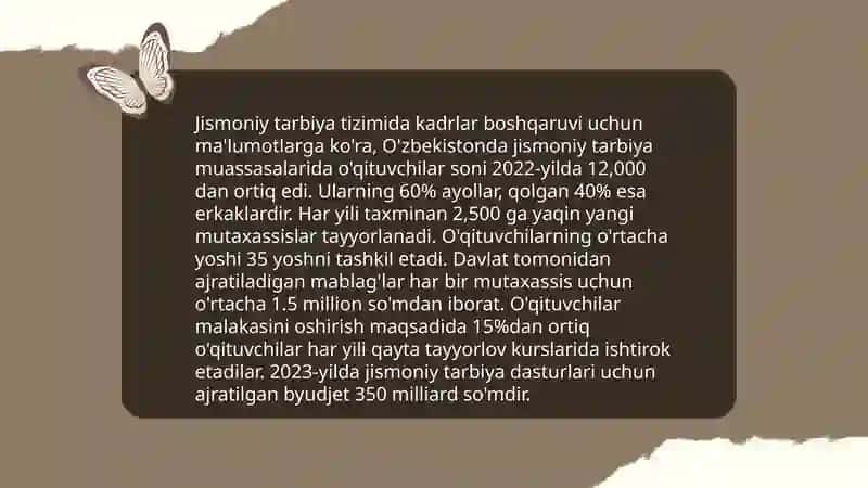 Jismoniy tarbiya va sport sohasida mehnat resurslarini boshqarish 3