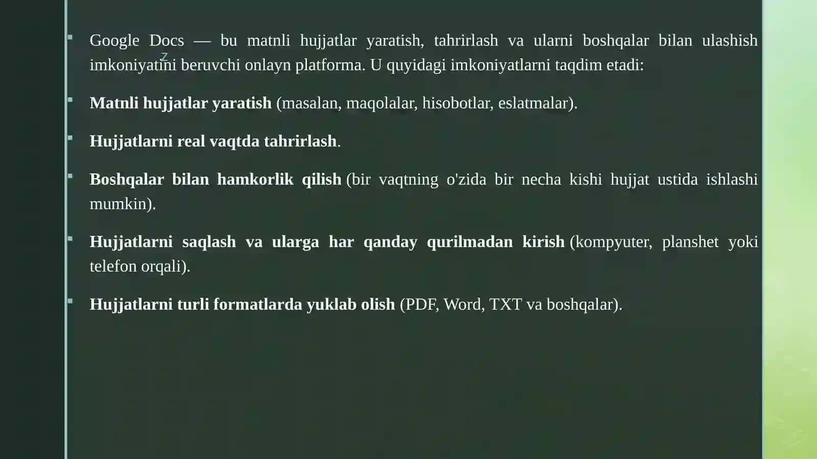 Google Docs 3