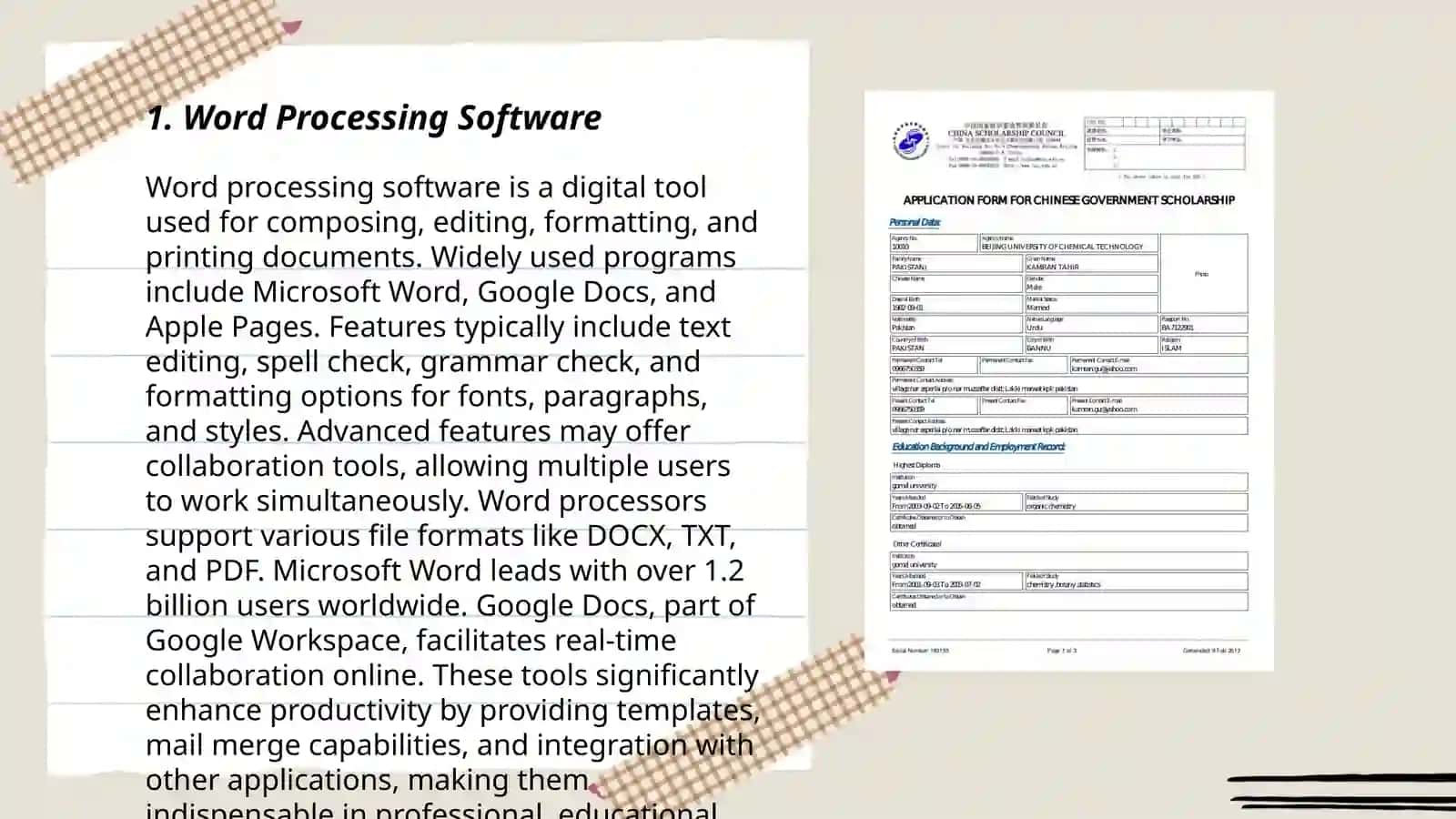 Word Processing Software 3