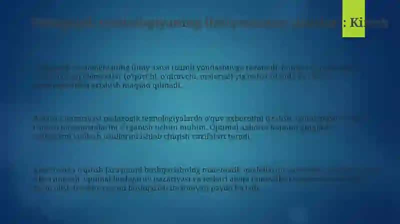 Pedagogik texnologiyaning ilmiy-nazariy asoslari 3