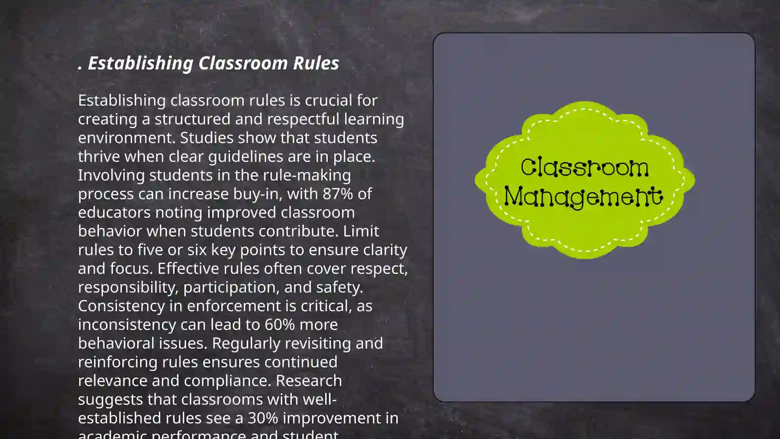 The Classroom management 3