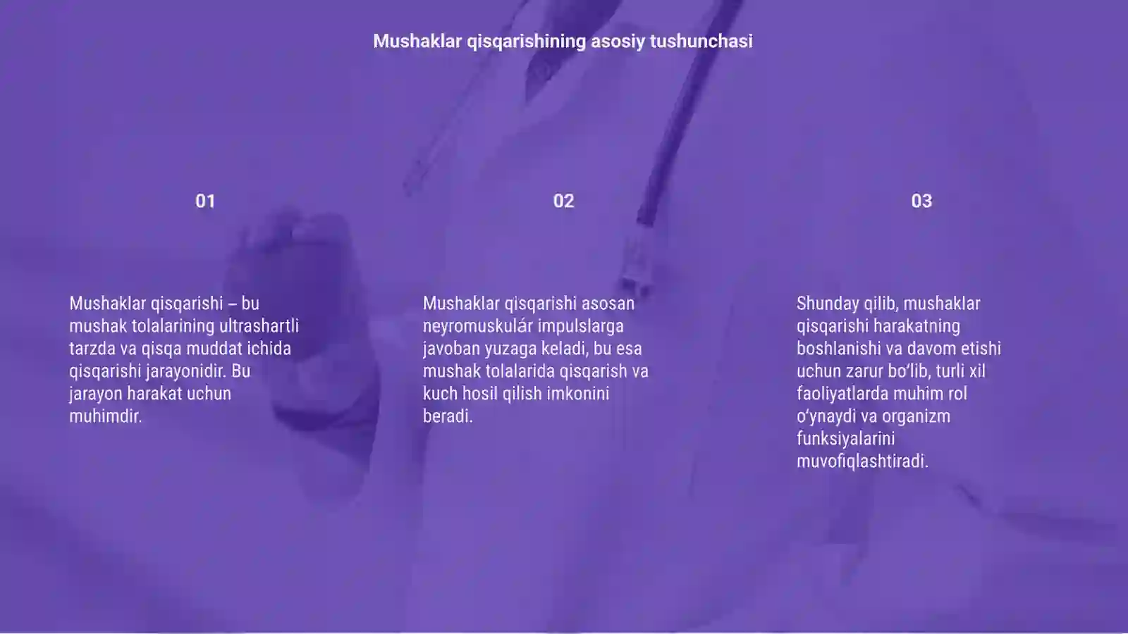 Mushaklar qisqarishi 3