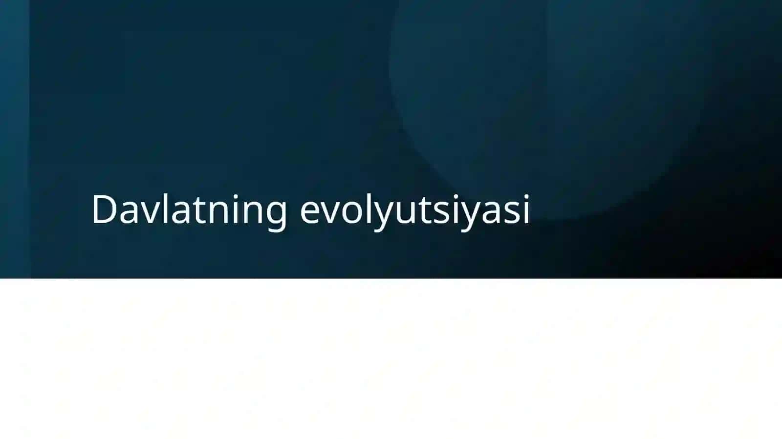 Davlatlartipologiyasi: tasniflash vaevolyutsiya 3