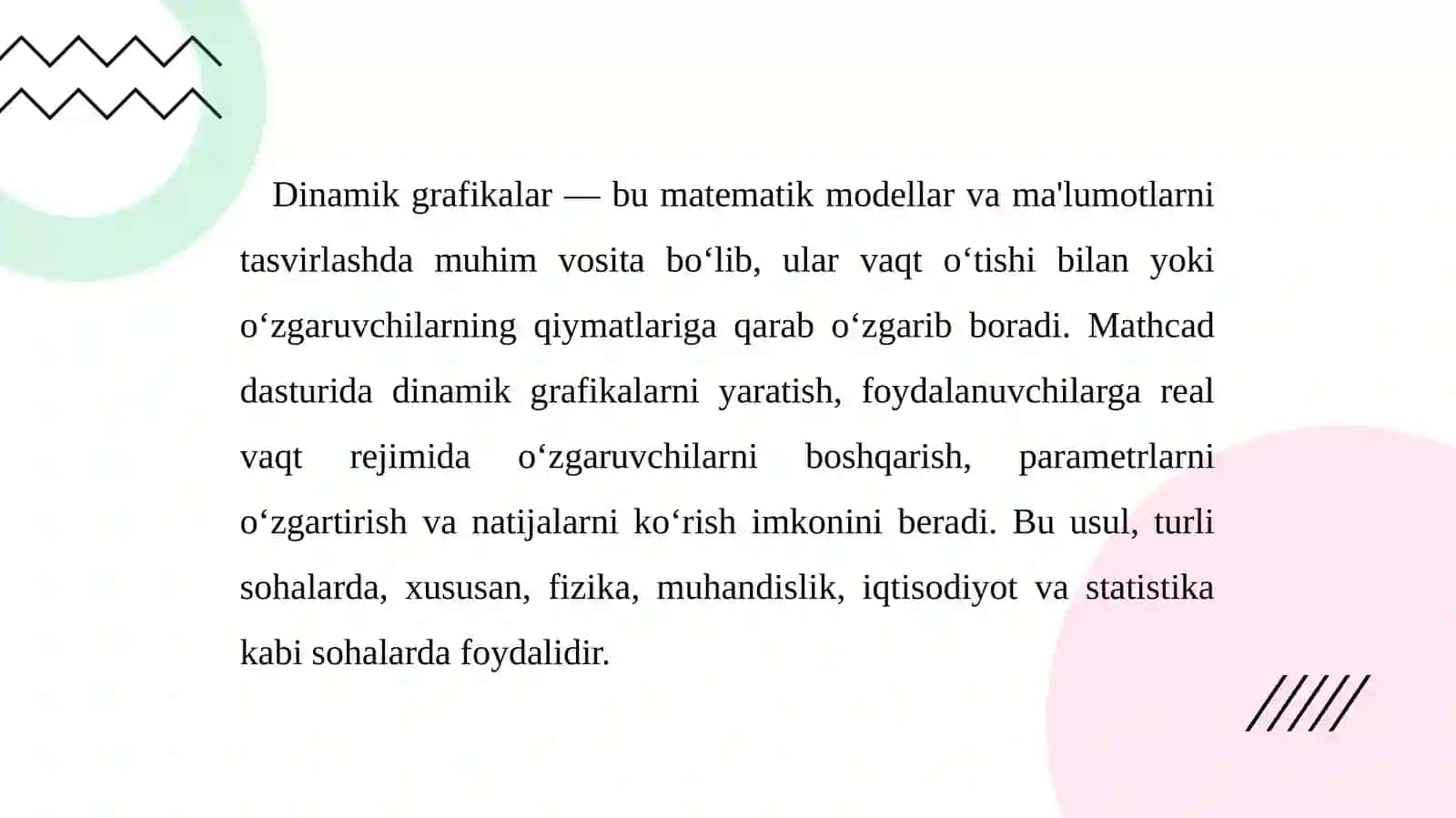 Mathcadda Dinamik Grafika 3