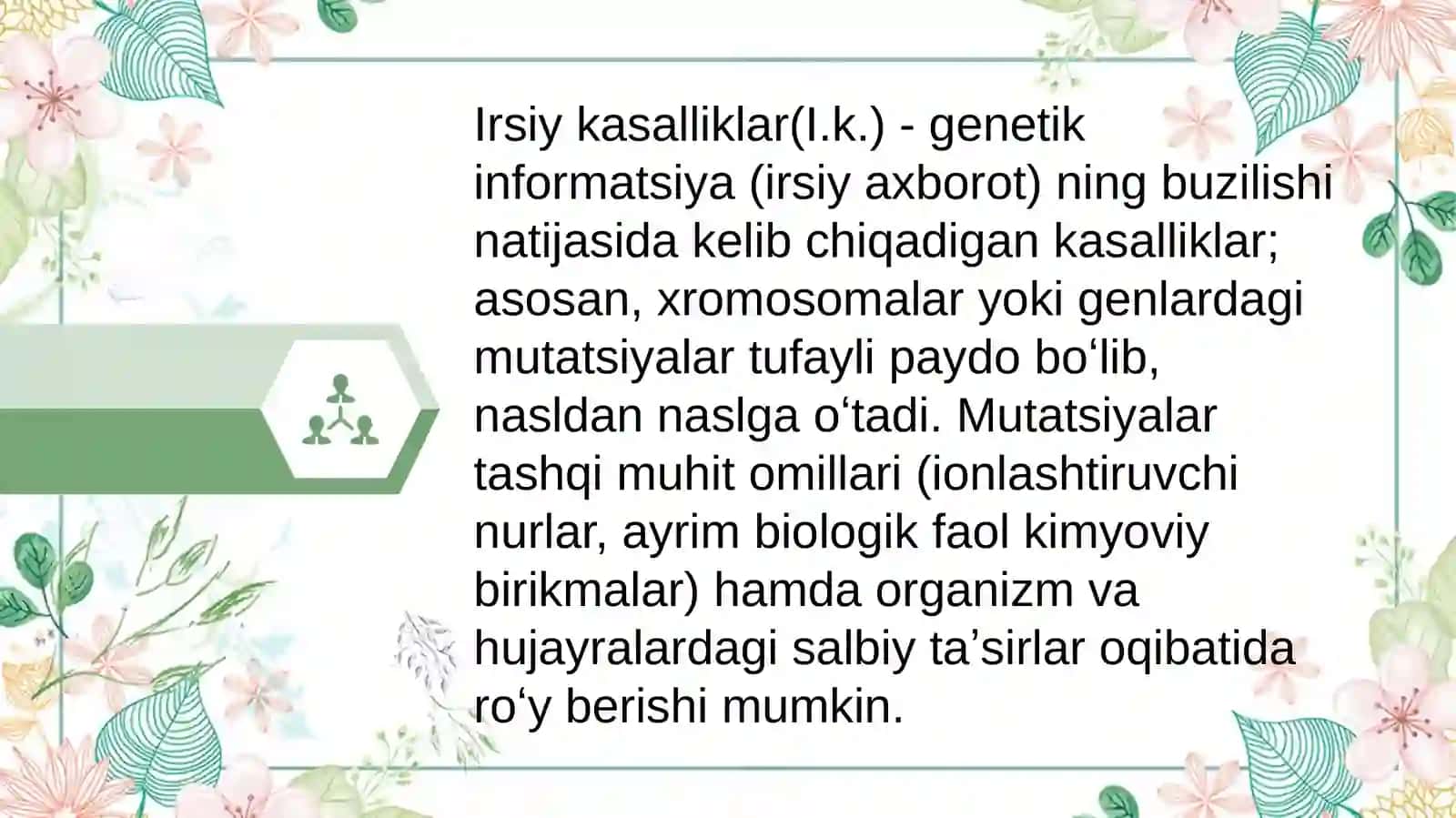 PZR-tashxis Molekulyar genetika asoslari va irsiy kasalliklar 3