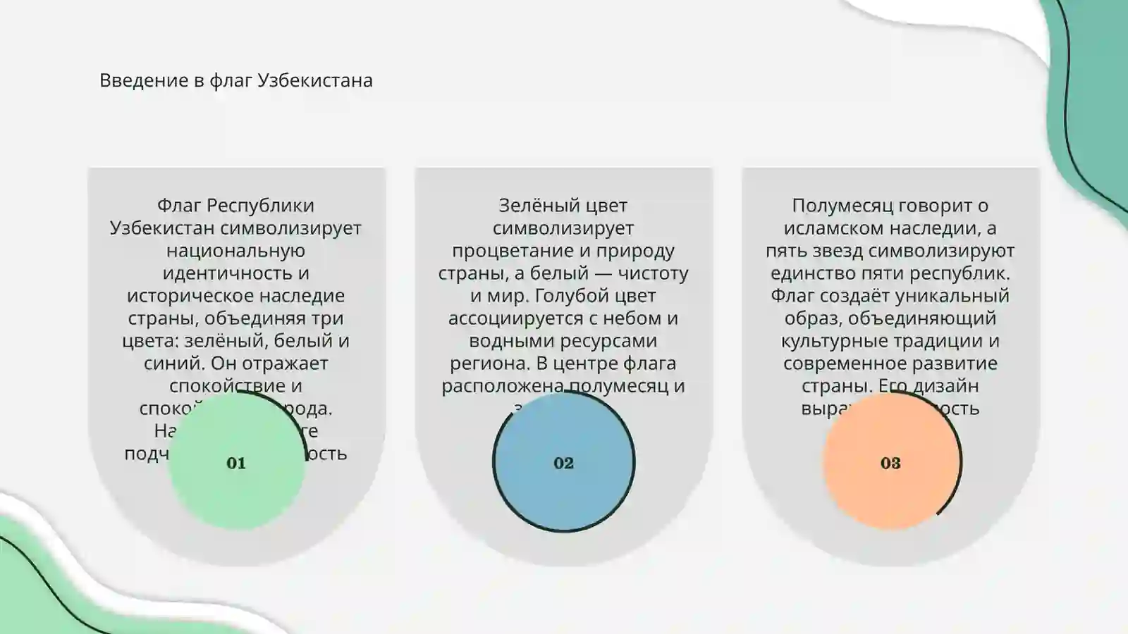 Флаг Республики Узбекистан 3